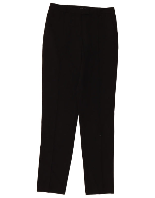 Topshop Pantalon Chino Slim Femme UK 8 Small W26 L30 Noir Polyester