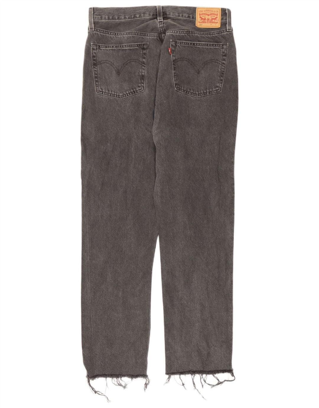 Levi's Jean Droit 501 Femme W30 L30 Gris Coton