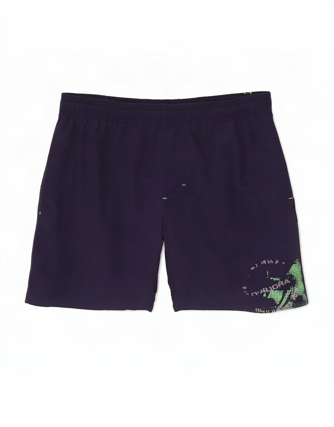Diadora Short de Bain Graphique Homme Bleu Marine Moyen Polyamide