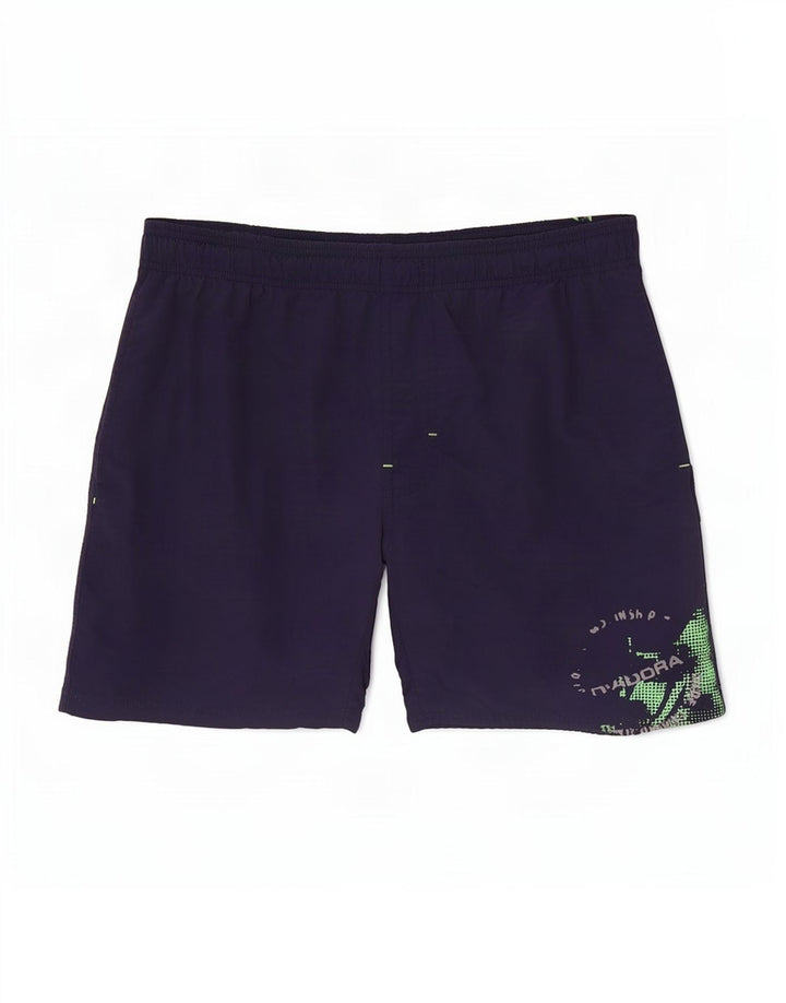 Diadora Short de Bain Graphique Homme Bleu Marine Moyen Polyamide