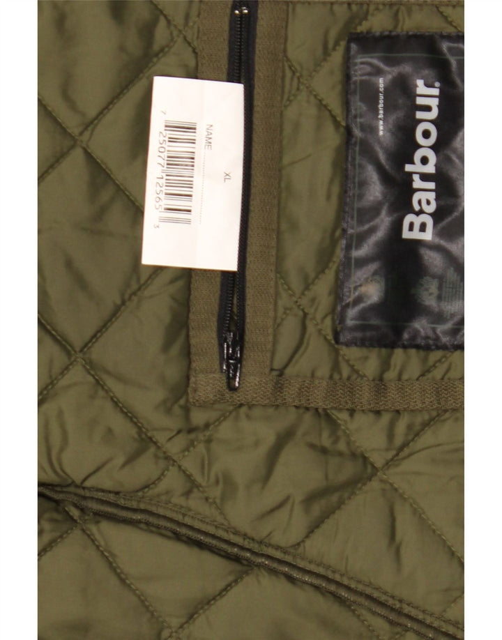 Barbour Veste matelassée pour homme UK 42 XL Vert Polyester