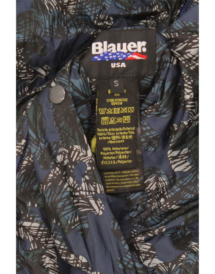 Blauer Veste Bomber Réversible Homme UK 36 Petit Bleu Polyester