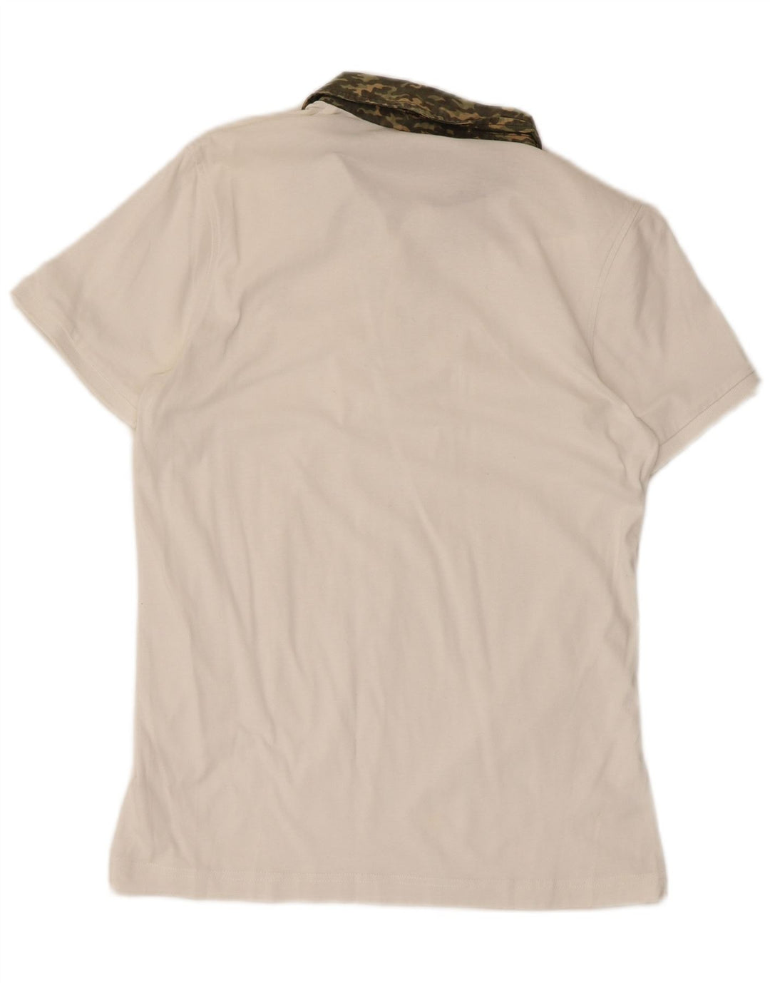 Moncler Polo Slim Fit Camouflage Blanc Moyen Homme