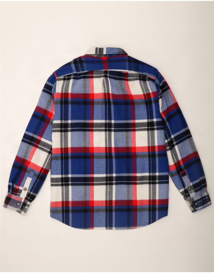 chemise en flanelle homme vintage XL Blue Check