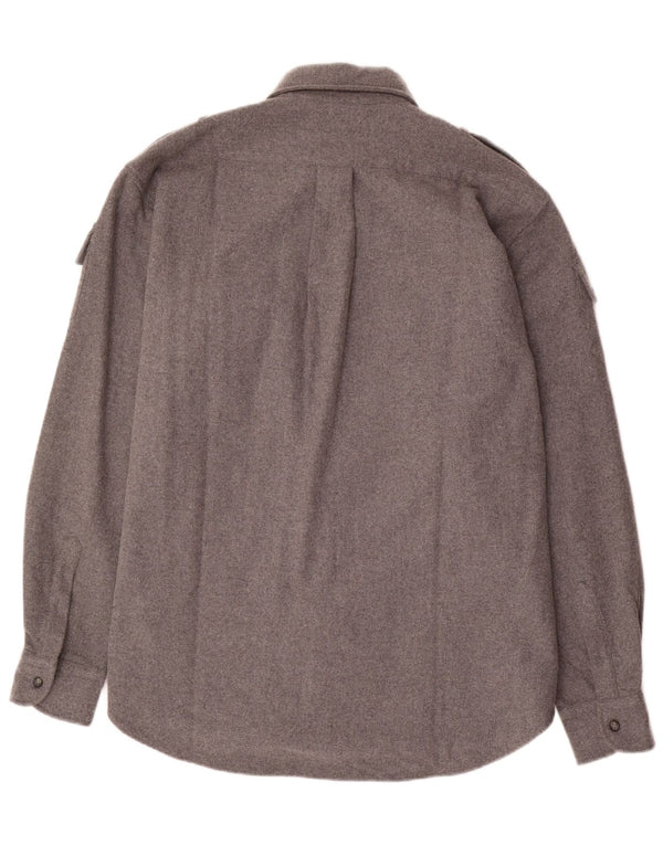 Napapijri Chemise en flanelle militaire géographique XL gris laine