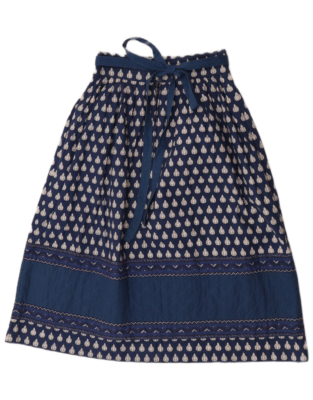 Charles Demery Jupe trapèze à motif abstrait pour femme W28 Bleu moyen Bohême