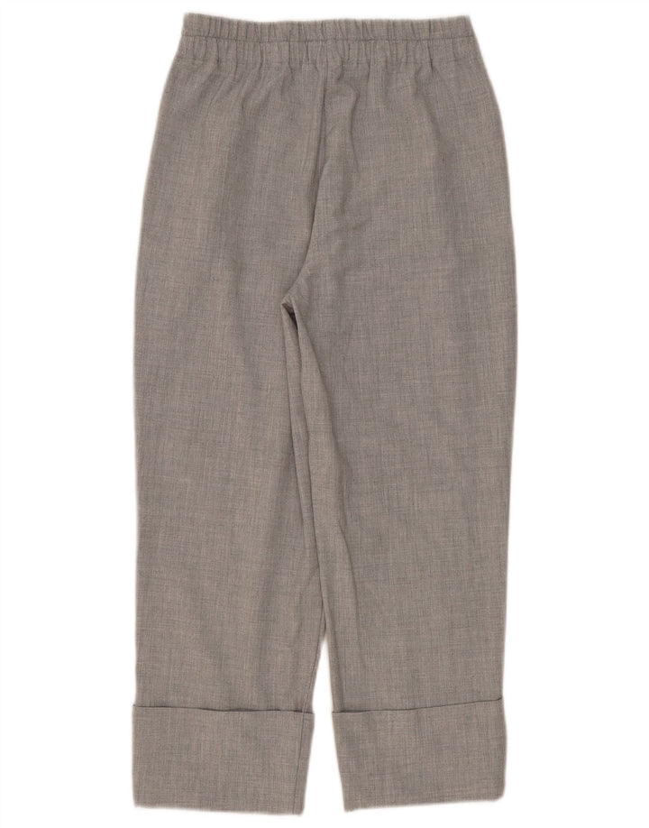 Zara Femme Pantalon Court Droit Small W26 L24 Gris