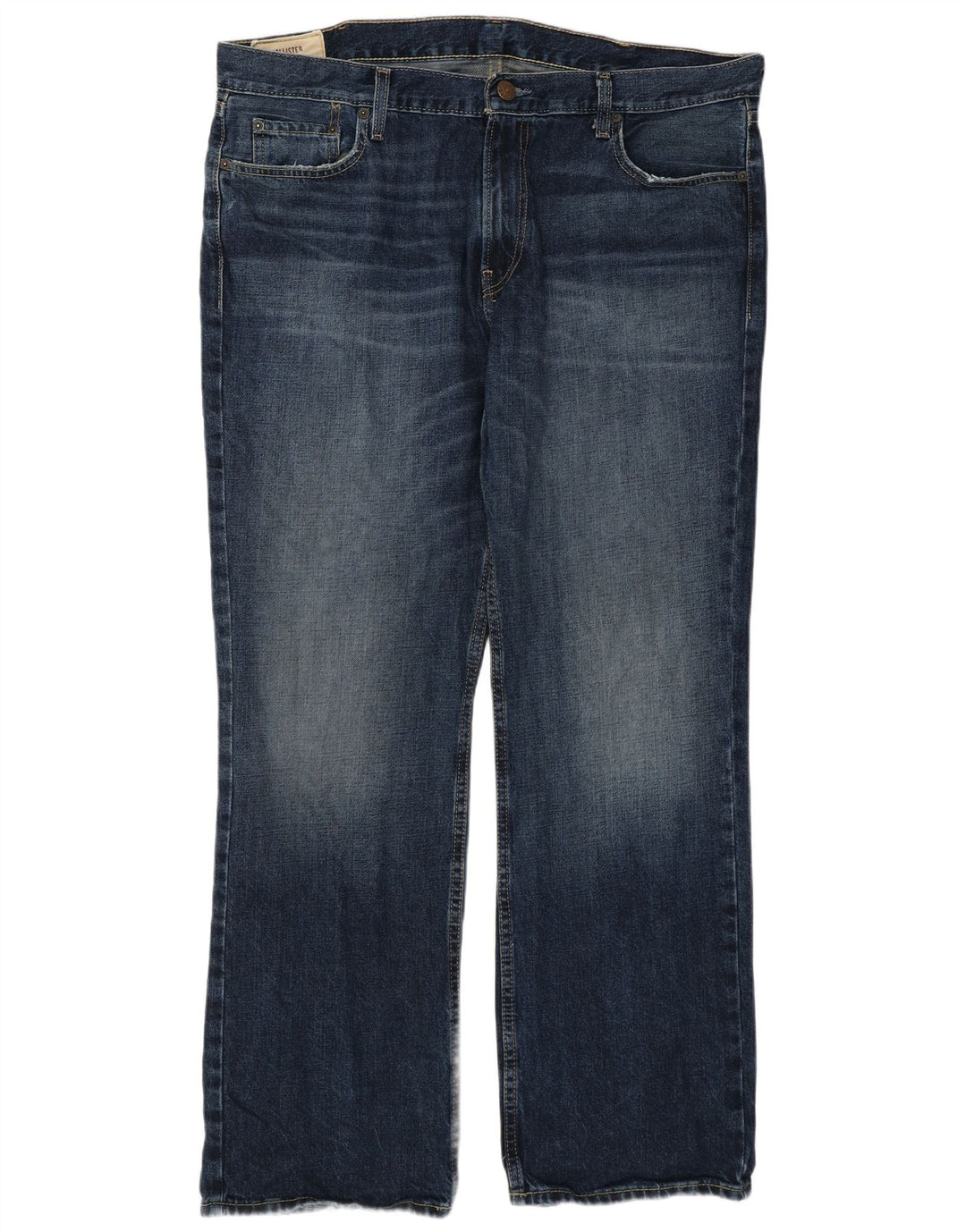 Hollister Jean Bootcut Homme W38 L30 Bleu Marine Coton