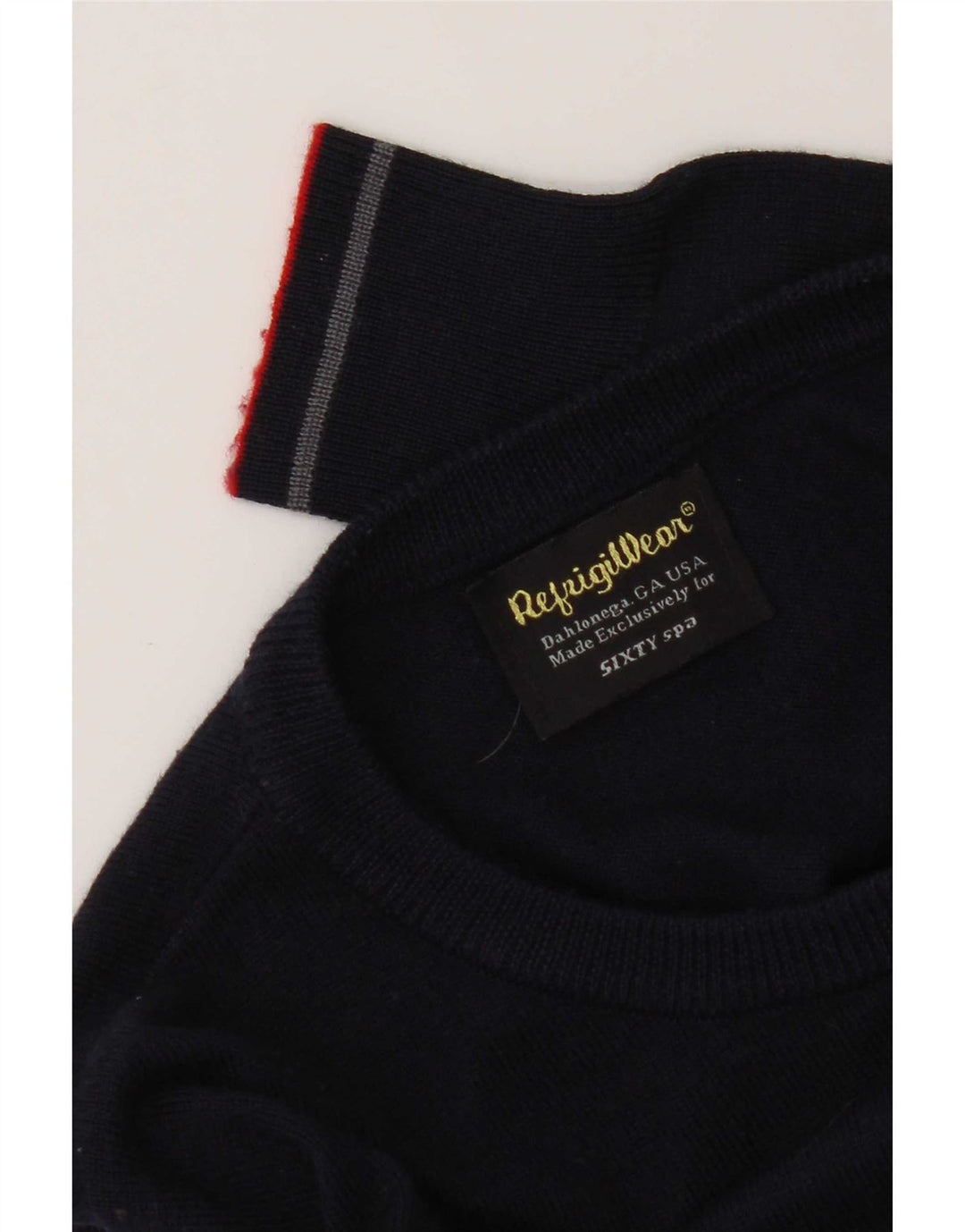Refrigiwear Pull à col rond coupe classique pour homme, petit, bleu marine
