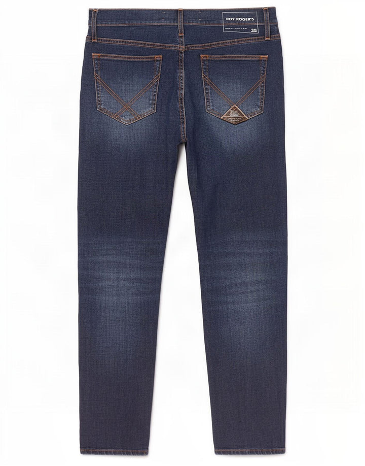 Roy Rogers Jean Slim Homme W35 L30 Bleu Coton