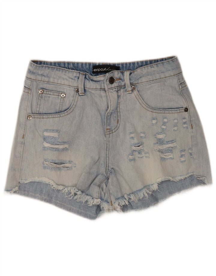 Rip Curl Short en jean vieilli pour femme W24 XS Bleu coton