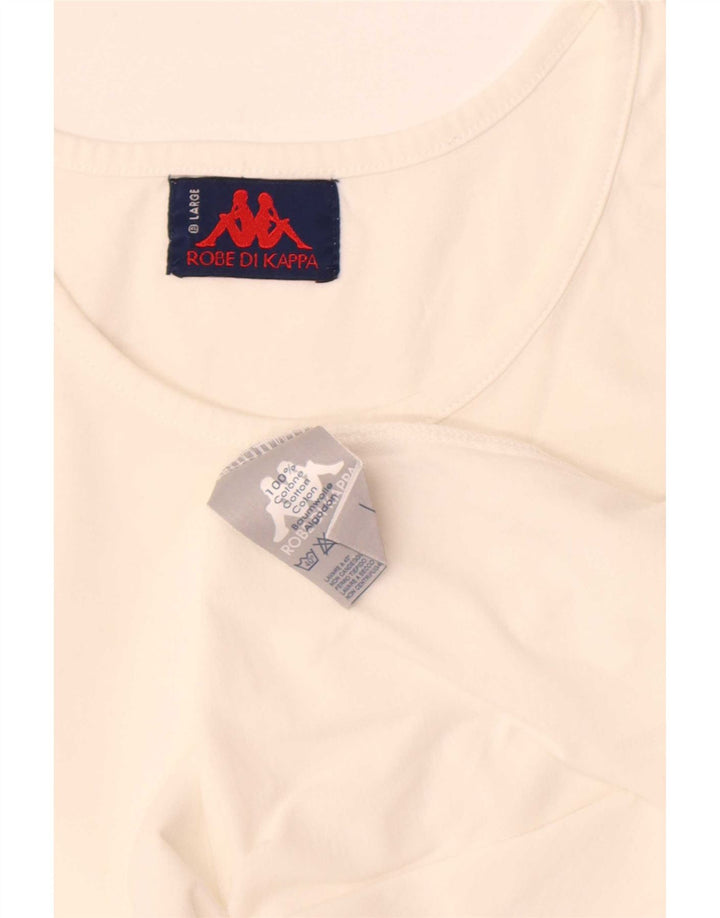 Kappa Débardeur Homme Grand Blanc Coton