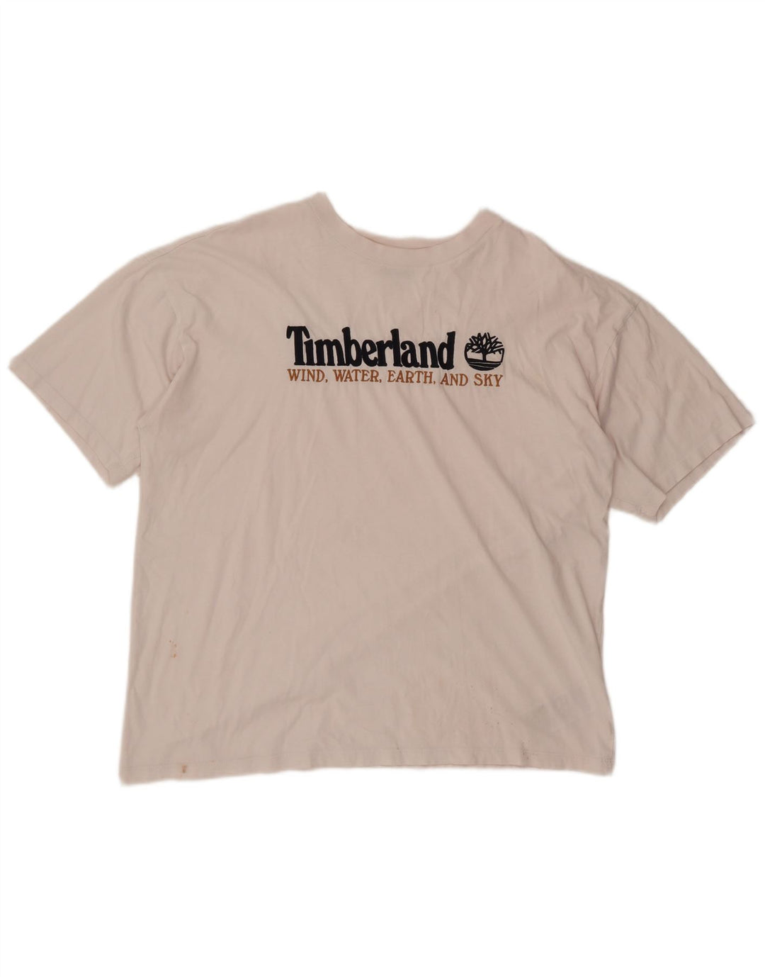 Timberland T-Shirt Graphique Homme Grand Blanc Coton