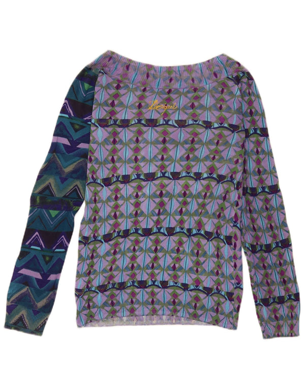 Desigual Haut à épaules dénudées pour femme UK 48 Large Multicolore Bohème