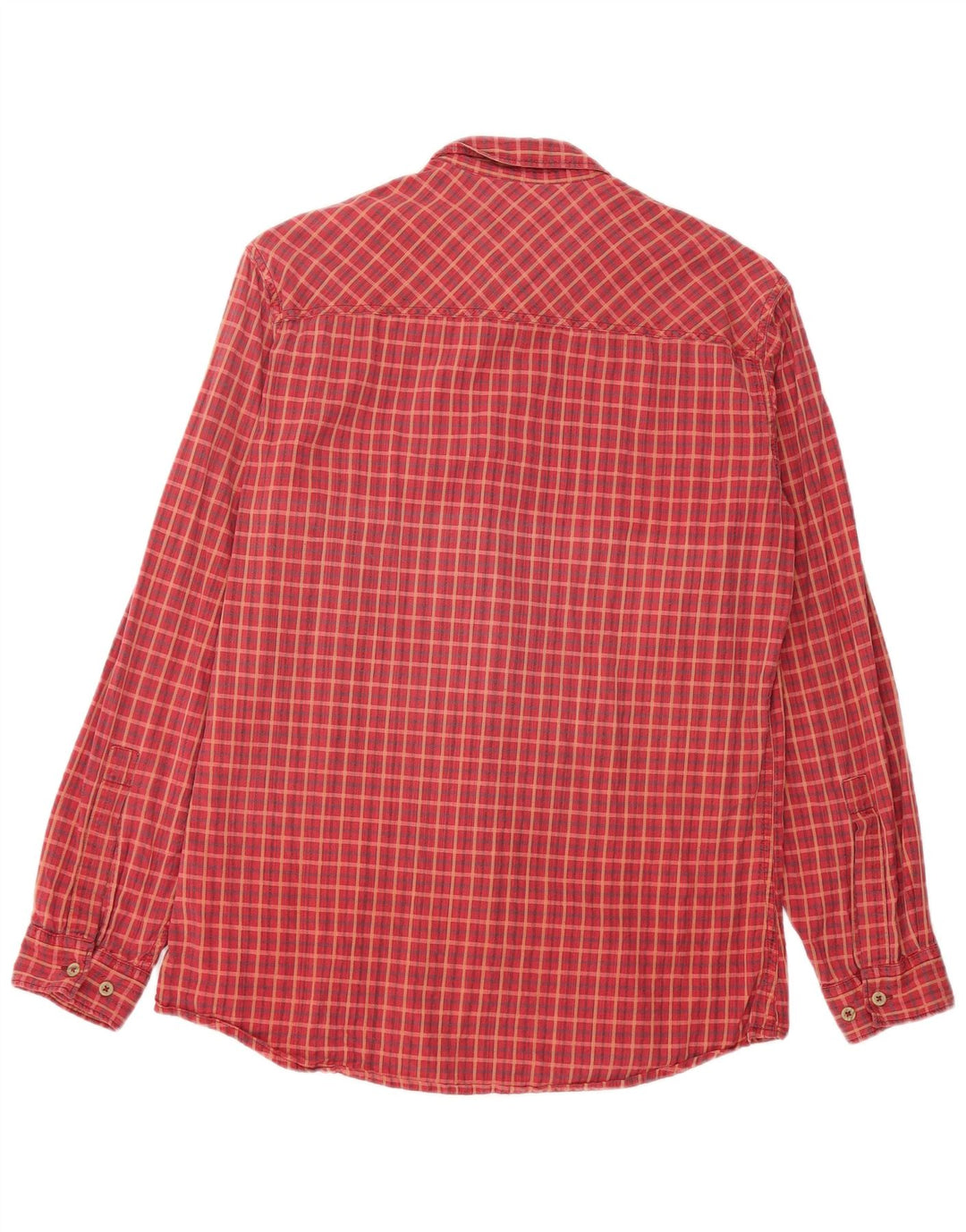 Marlboro Classics Chemise Homme Grand Carreau Rouge Coton