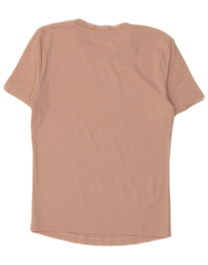 Zara T-Shirt Femme Top UK 14 Large Rose