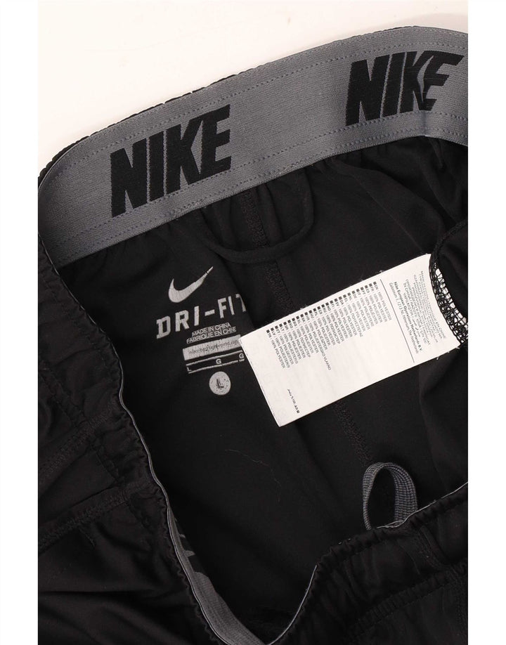 Nike Short de sport graphique coupe régulière pour homme, grand, noir, polyester