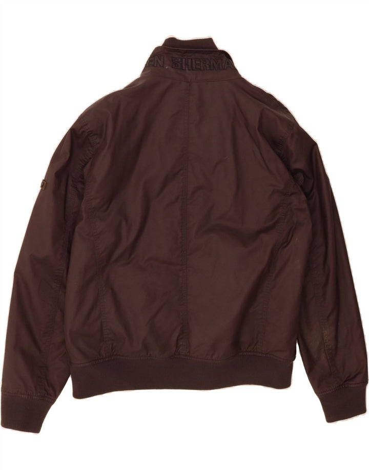 BEN SHERMAN Mens Bomber Jacket UK 42 XL Brown Cotton Vintage Ben Sherman and Second-Hand Ben Sherman from Messina Hembry 