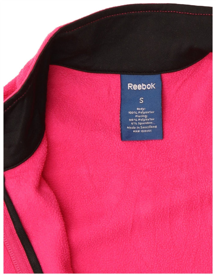 Reebok Veste polaire pour femme UK 10 Small Rose Colourblock Polyester