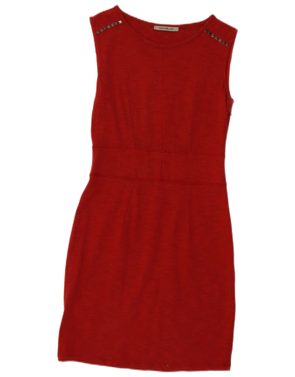 Penny Black Robe fourreau sans manches pour femme UK 42 Rouge moyen moucheté