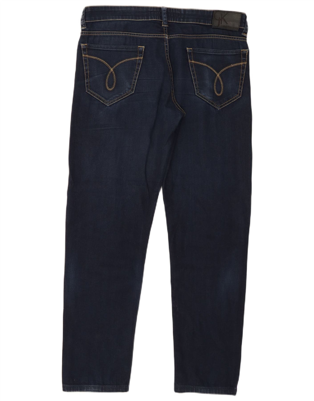 Calvin Klein Jean Slim Femme W33 L29 Bleu Marine Coton