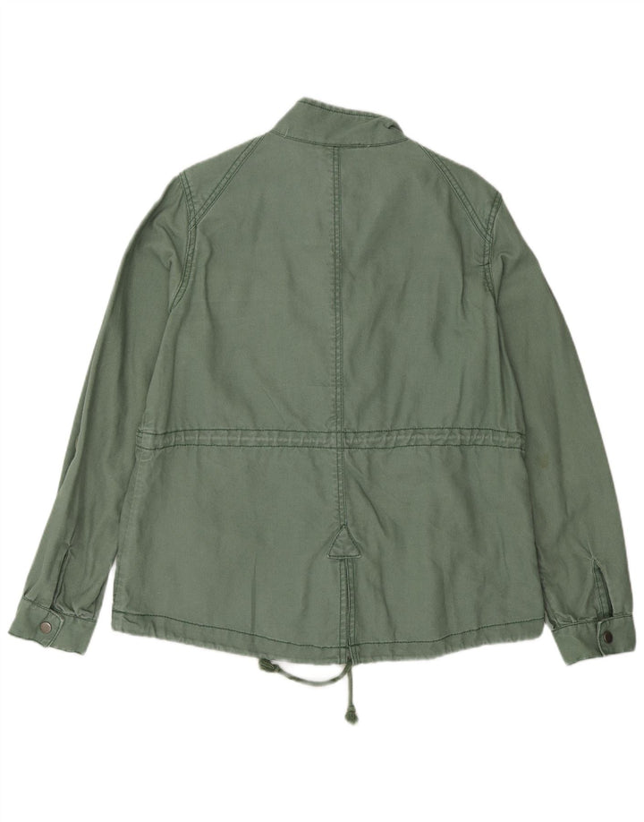 MONSOON Veste utilitaire pour femme UK 16 Large Green Ramie
