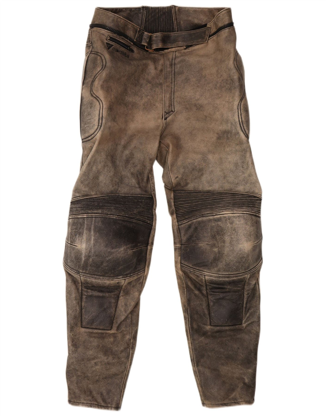 MODEKA Pantalon motard pour homme Taille 58 3XL W36 L31 Gris Tie Dye Cuir