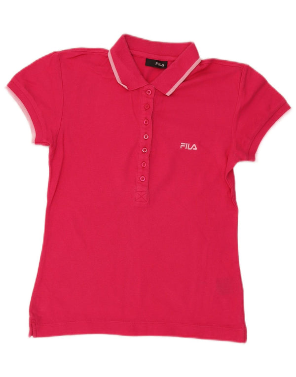 Fila Polo Femme UK 12 Coton Rose Moyen