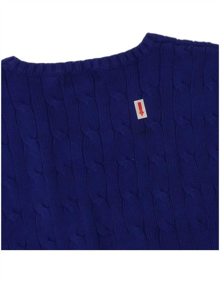 POLO RALPH LAUREN Débardeur Gilet Garçon 6-7 ans Bleu Coton
