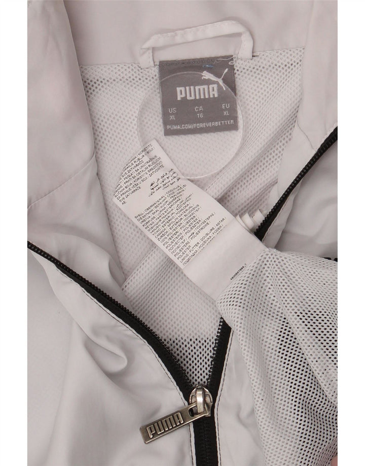 PUMA Veste de survêtement pour homme XL Noir Colorblock Polyester