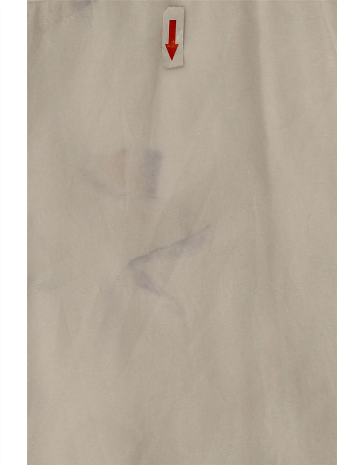 Zara Chemise surdimensionnée pour femme UK 14 Coton blanc moyen