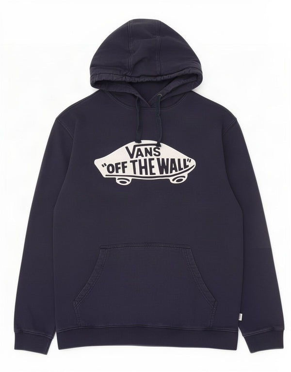 Vans Pull à capuche graphique pour homme XL en coton bleu marine