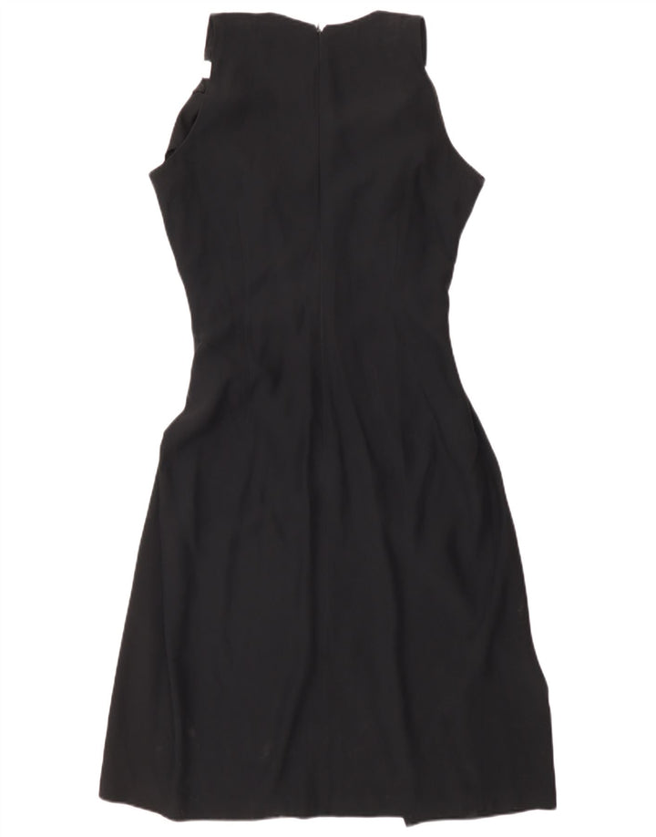 Gattinoni Femme Robe Fourreau Sans Manches IT 42 Viscose Noir Moyen