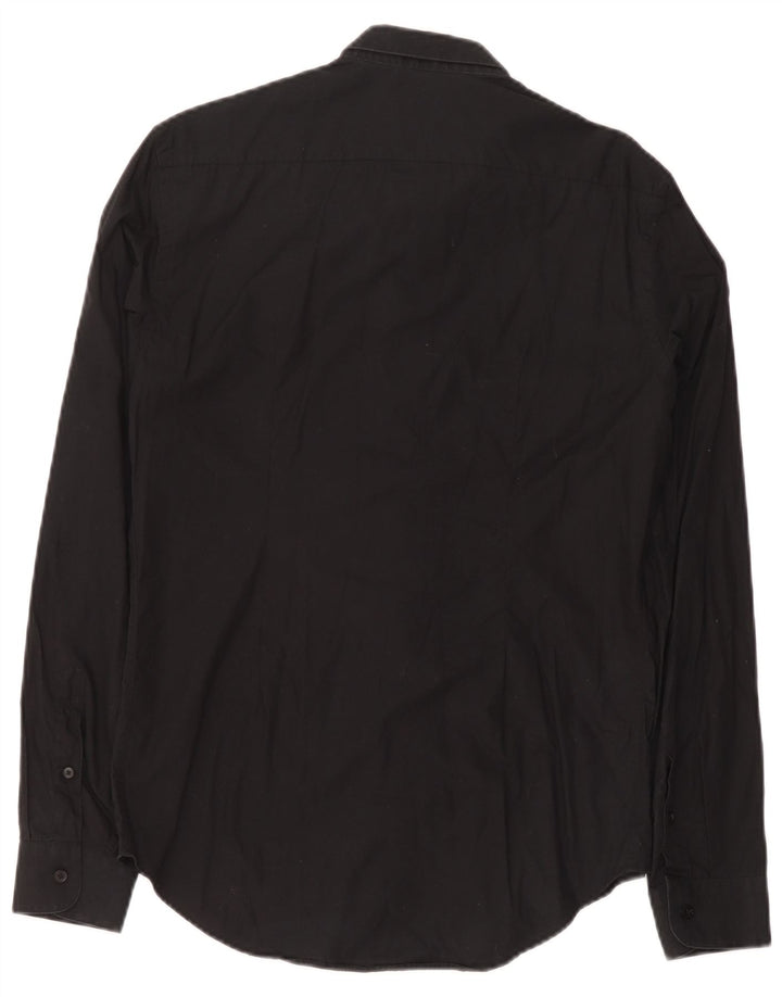 Zara Chemise Slim Fit Homme Noir Moyen