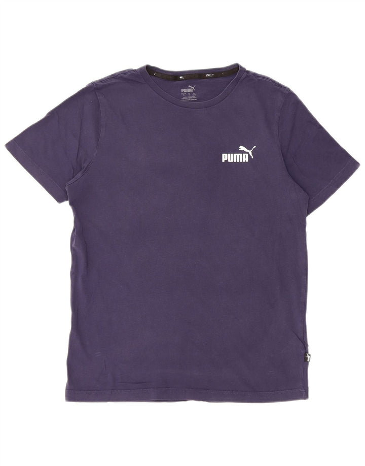 Puma T-Shirt Homme Haut Petit Bleu Marine Coton