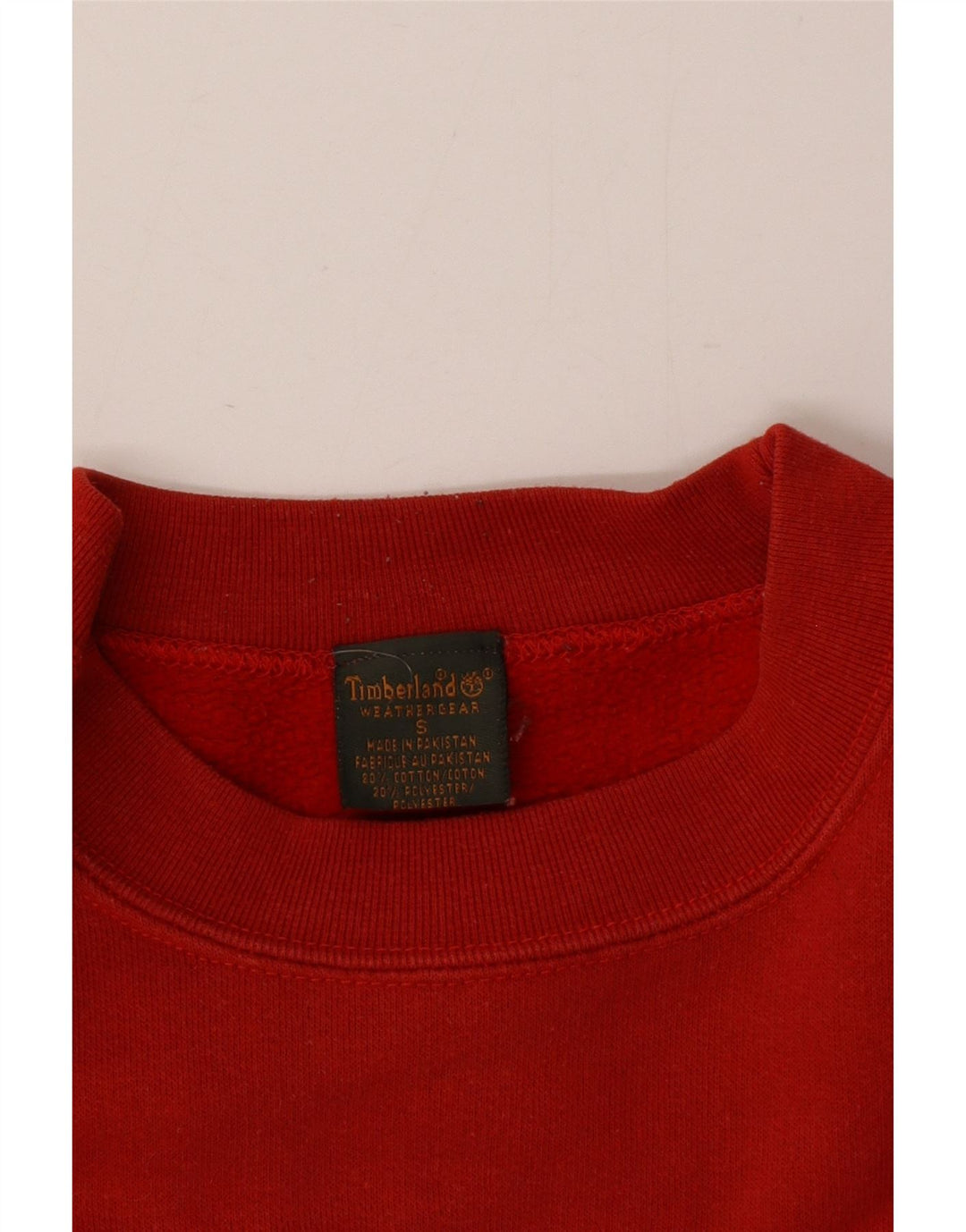 Timberland Sweat-shirt graphique pour hommes, petit coton rouge