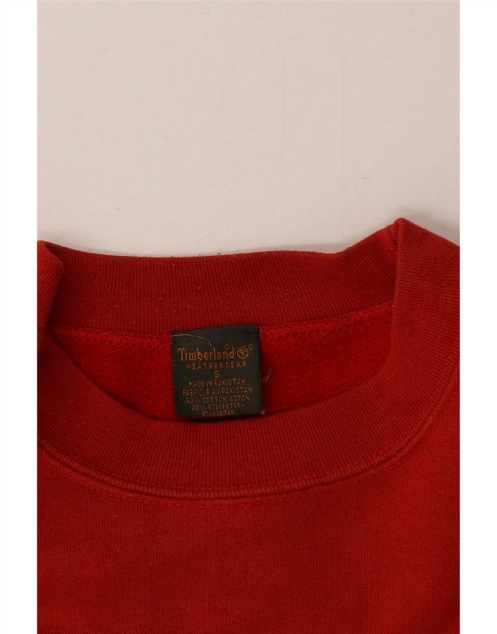 Timberland Sweat-shirt graphique pour hommes, petit coton rouge