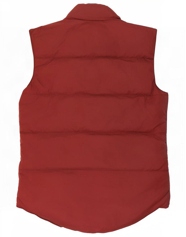 Napapijri Gilet rembourré homme UK 38 Medium Rouge Polyamide