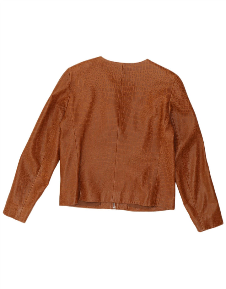Giorgio Mobiani Veste Femme UK 12 Marron Moyen Imprimé Animal