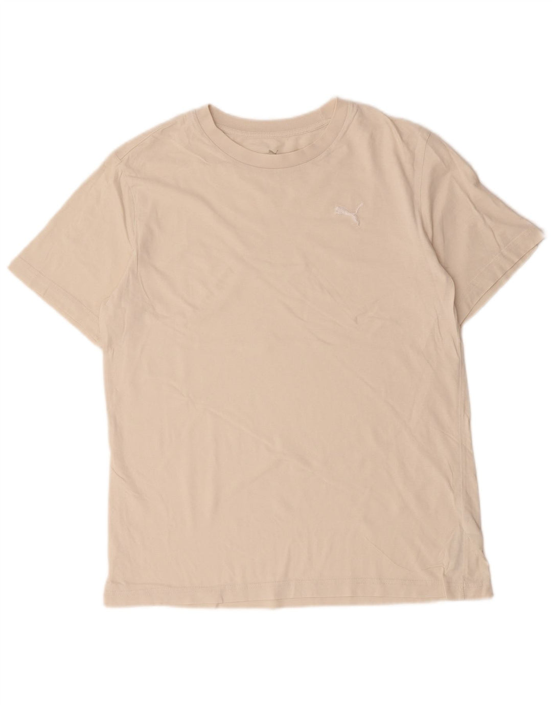 Puma T-Shirt Top Homme Blanc Cassé Moyen Coton