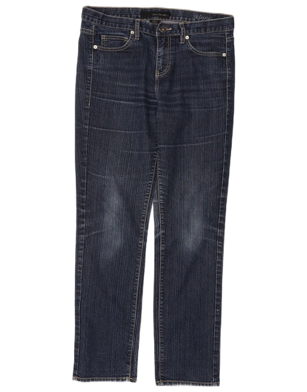 Calvin Klein Jeans skinny pour femme US 10 Large W32 L30 Bleu marine Coton