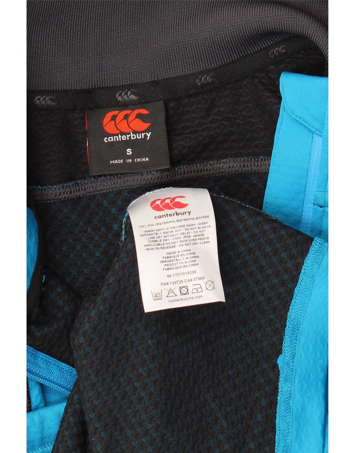 Canterbury Haut de Survêtement Zippé à Col Zippé Homme Bleu Colorblock Small