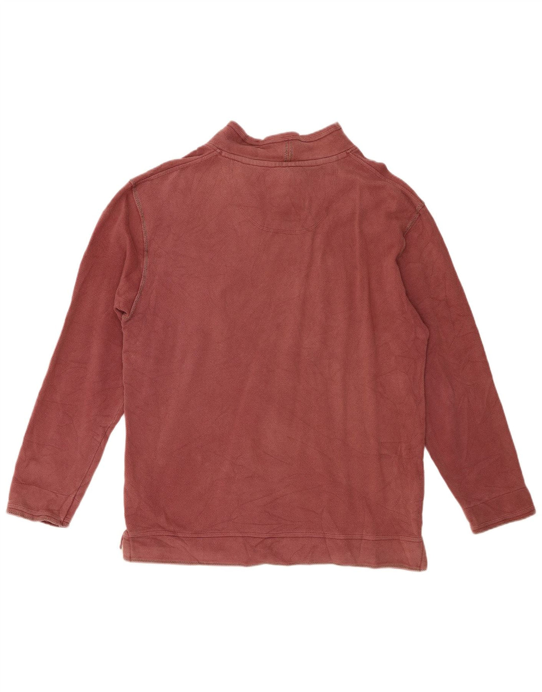 Weird Fish Sweat-shirt à col zippé pour homme en coton marron moyen