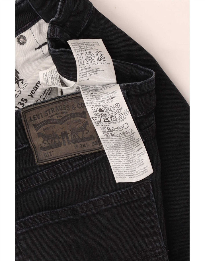 Levi's Jean Slim 511 Homme W34 L32 Noir Coton