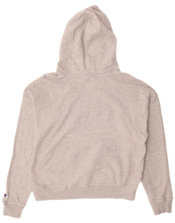 CHAMPION Pull à capuche surdimensionné pour femme UK 10 Petit Gris
