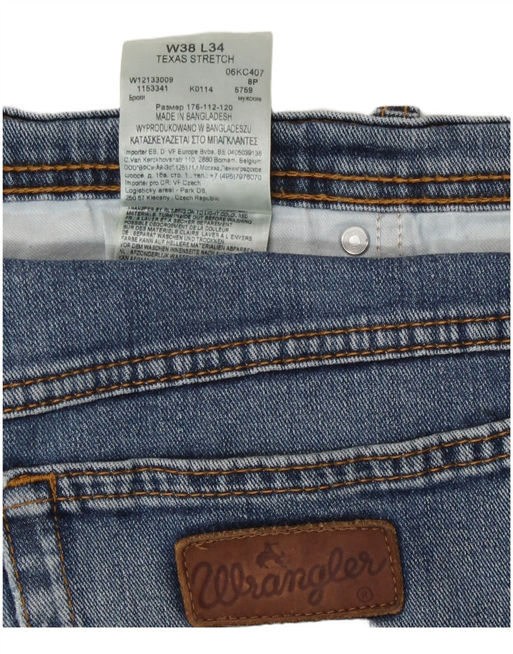 Wrangler Jean droit homme W38 L31 bleu coton