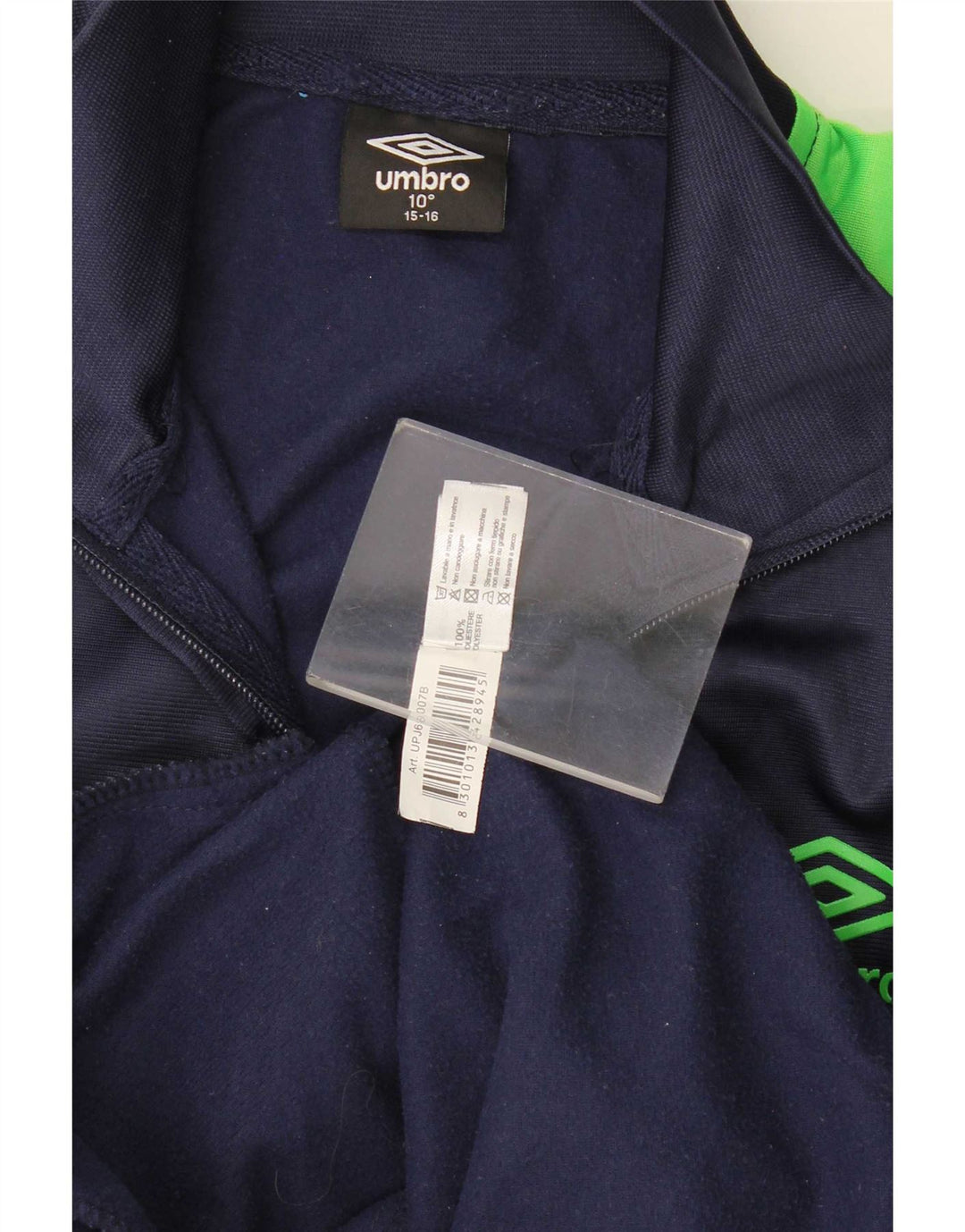 Lotto Veste de Survêtement Garçon 15-16 ans Bleu Marine Colorblock Polyester