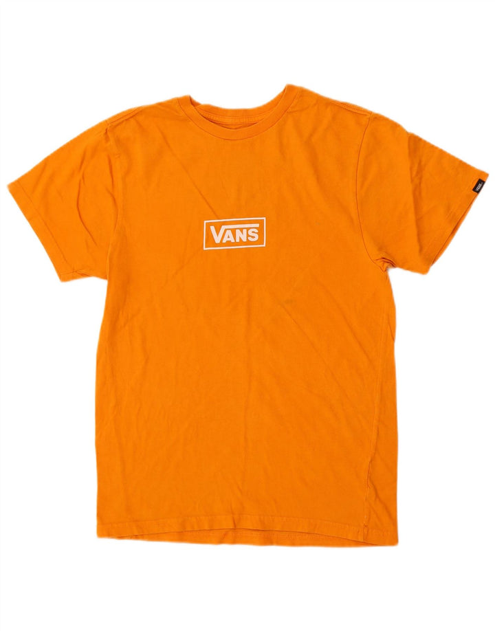 Vans T-shirt graphique ajusté sur mesure pour hommes, petit coton orange