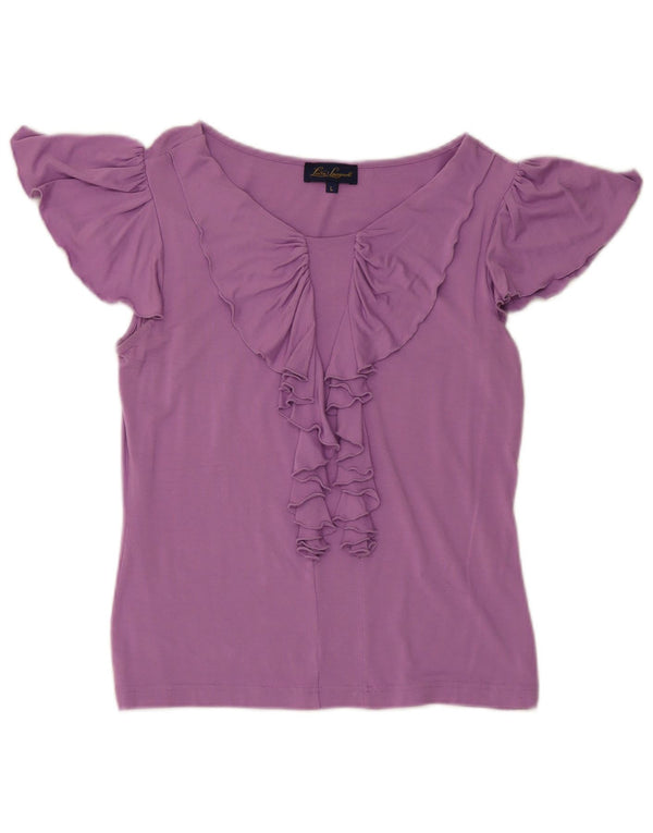 Luisa Spagnoli T-shirt pour femme UK 14 Large Violet