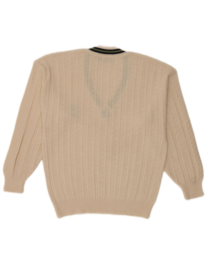 Il Granchio Pull Col V Homme Blanc Cassé Moyen